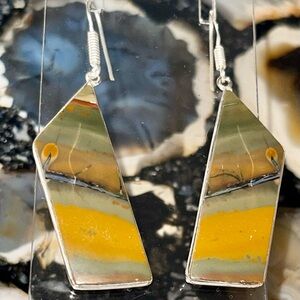 Willow Creek Jasper Earrings 2 1/4”